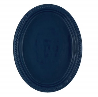 LARGE OVAL PLATE (FLAT - COLORED)